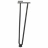 Pieds en épingle à cheveux pour table basse 4 pièces Anthracite 42 cm Acier massif 