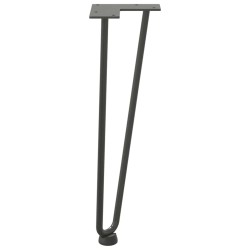 Pieds en épingle à cheveux pour table basse 4 pièces Anthracite 42 cm Acier massif 