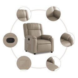 Fauteuil inclinable Cappuccino Similicuir 