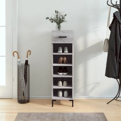 Meuble à chaussures sonoma gris 30x35x105 cm bois d'ingénierie 