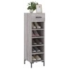Meuble à chaussures sonoma gris 30x35x105 cm bois d'ingénierie 