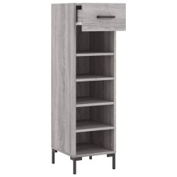 Meuble à chaussures sonoma gris 30x35x105 cm bois d'ingénierie 