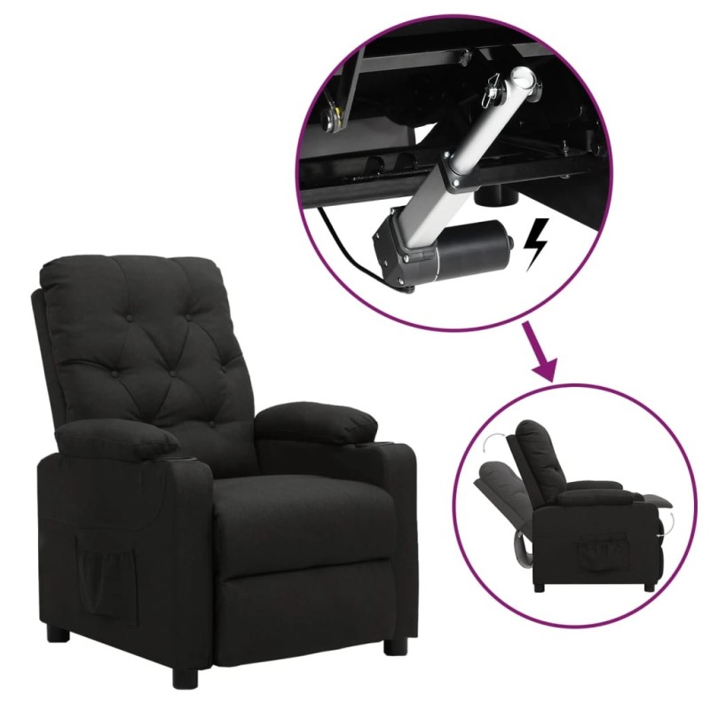 Fauteuil Noir Tissu 