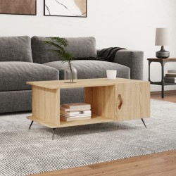 Table basse chêne sonoma 90x50x40 cm bois d'ingénierie 