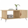 Table basse chêne sonoma 90x50x40 cm bois d'ingénierie 