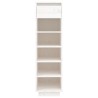 Armoire à chaussures blanc 30x34x105 cm bois de pin massif 