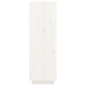 Armoire à chaussures blanc 30x34x105 cm bois de pin massif 