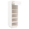Armoire à chaussures blanc 30x34x105 cm bois de pin massif 