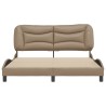 Cadre de lit sans matelas cappuccino 160x200 cm similicuir 