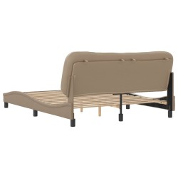 Cadre de lit sans matelas cappuccino 160x200 cm similicuir 