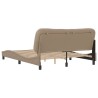 Cadre de lit sans matelas cappuccino 160x200 cm similicuir 