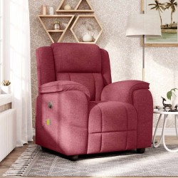 Fauteuil de massage inclinable Rouge bordeaux Tissu 