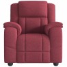 Fauteuil de massage inclinable Rouge bordeaux Tissu 