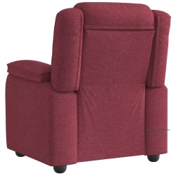Fauteuil de massage inclinable Rouge bordeaux Tissu 