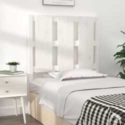 Tête de lit Blanc 80,5x4x100 cm Bois massif de pin 