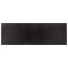 Tapis rectangulaire marron foncé 100x300 cm bambou 