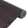 Tapis rectangulaire marron foncé 100x300 cm bambou 