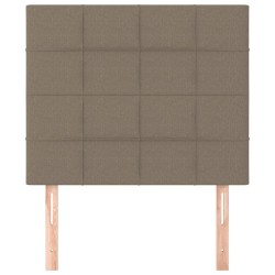 Têtes de lit 2 pcs Taupe 80x5x78/88 cm Tissu 