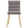 Chaises à manger lot de 4 taupe tissu 