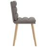 Chaises à manger lot de 4 taupe tissu 