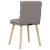 Chaises à manger lot de 4 taupe tissu 