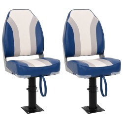 Ensemble de sièges de bateau pliables lot de 4 dossier haut 