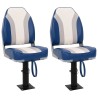 Ensemble de sièges de bateau pliables lot de 4 dossier haut 