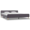 Cadre de lit Gris clair Tissu 180 x 200 cm 