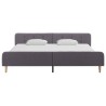 Cadre de lit Gris clair Tissu 180 x 200 cm 