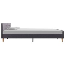 Cadre de lit Gris clair Tissu 180 x 200 cm 