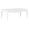 Table basse Blanc 110x60x40 cm Bois de pin massif 