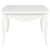 Table basse Blanc 110x60x40 cm Bois de pin massif 