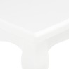Table basse Blanc 110x60x40 cm Bois de pin massif 