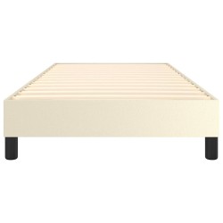 Cadre de lit sans matelas crème 90x190 cm similicuir 