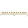 Cadre de lit sans matelas crème 90x190 cm similicuir 