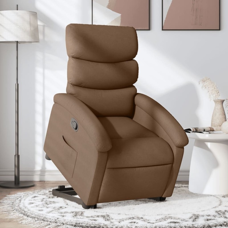 Fauteuil inclinable Marron Tissu 