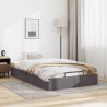 Cadre de lit ottoman sans matelas gris 120x190 cm similicuir 