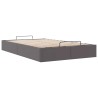 Cadre de lit ottoman sans matelas gris 120x190 cm similicuir 