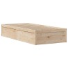 Cadre de lit sans matelas 75x190 cm bois de pin massif 