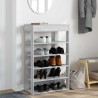 Étagère à chaussures sonoma gris 60x30x98 cm bois d'ingénierie 