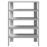 Étagère à chaussures sonoma gris 60x30x98 cm bois d'ingénierie 