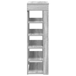 Étagère à chaussures sonoma gris 60x30x98 cm bois d'ingénierie 