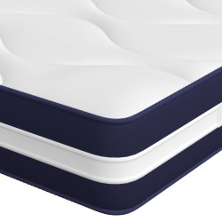 Matelas à ressorts ensachés dureté moyenne 140x190 cm 