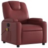 Fauteuil de massage inclinable Rouge bordeaux Similicuir 