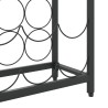 Casier à bouteilles de 27 bouteilles noir 34x18x100cm fer forgé 