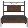 Cadre de lit sans matelas chêne marron 90x200cm bois ingénierie 