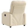 Fauteuil inclinable électrique Crème Tissu 