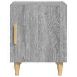 Table de chevet Sonoma gris Bois d'ingénierie 