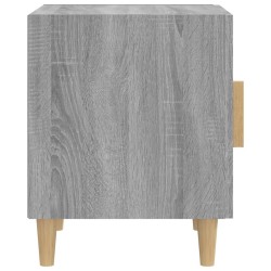 Table de chevet Sonoma gris Bois d'ingénierie 