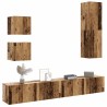 Ensemble de meuble TV mural 5 pcs vieux bois bois d'ingénierie 